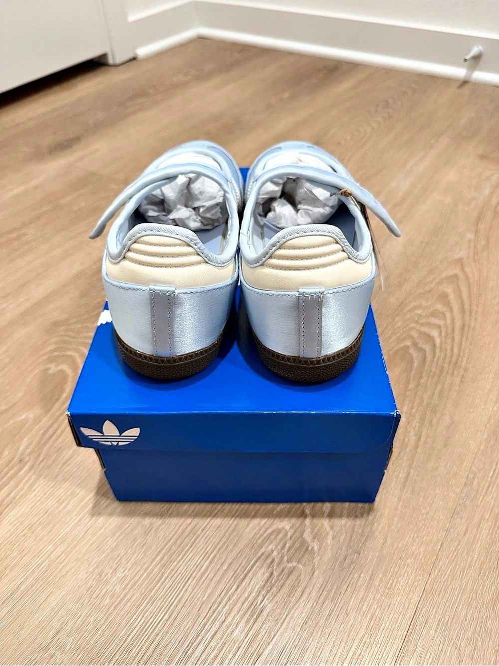 NWT adidas Samba Jane Mary Jane Sneakers Blue & White US 10 - Picture 5 of 6